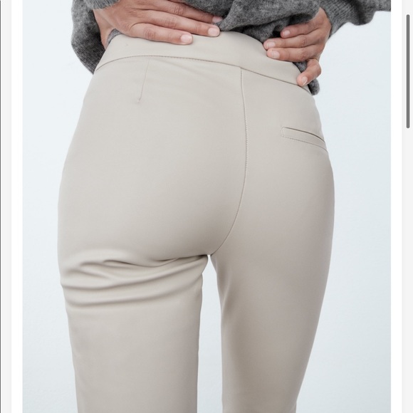 NWT Zara off white mini flare leggings - Picture 3 of 8